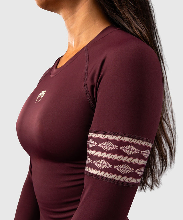 Venum Rashguard Talisman Lange Ärmel - Pflaume