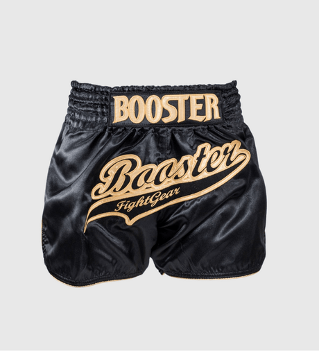 Booster Muay Thai Shorts Slugger - Schwarz/Gold - The Fight Company Deutschland
