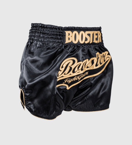 Booster Muay Thai Shorts Slugger - Schwarz/Gold - The Fight Company Deutschland