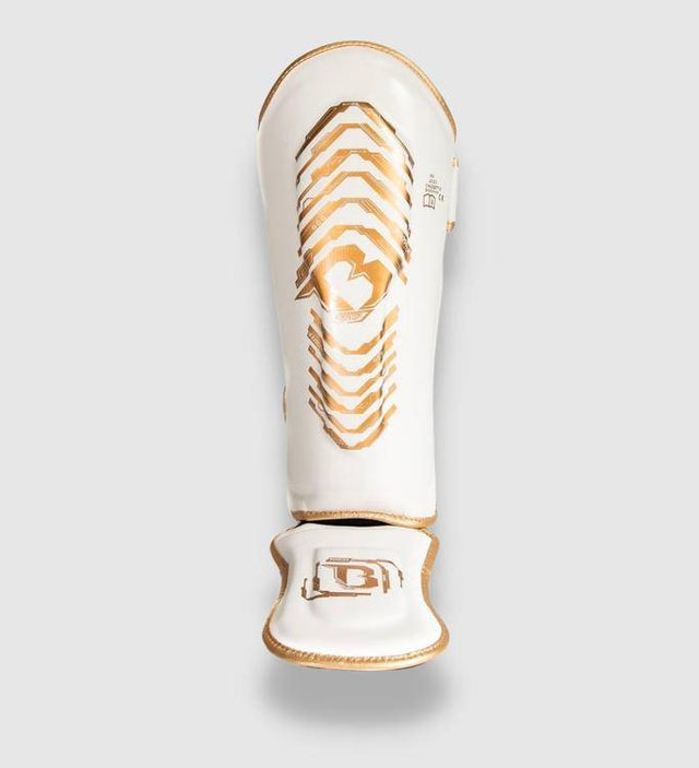 Booster Schienbeinschoner Elite V2 Kids - Weiss/Gold - The Fight Company Deutschland