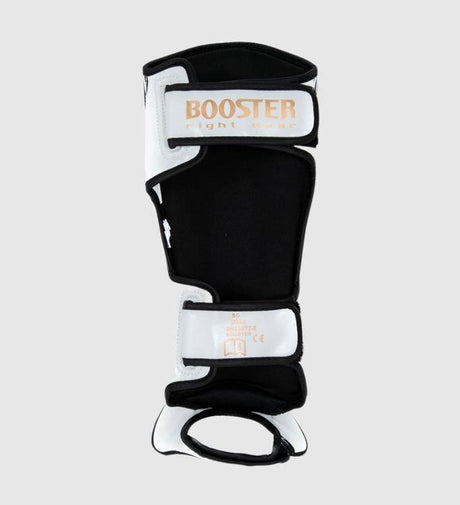 Booster Schienbeinschoner Bangkok - Weiss/Schwarz/Gold - The Fight Company Deutschland