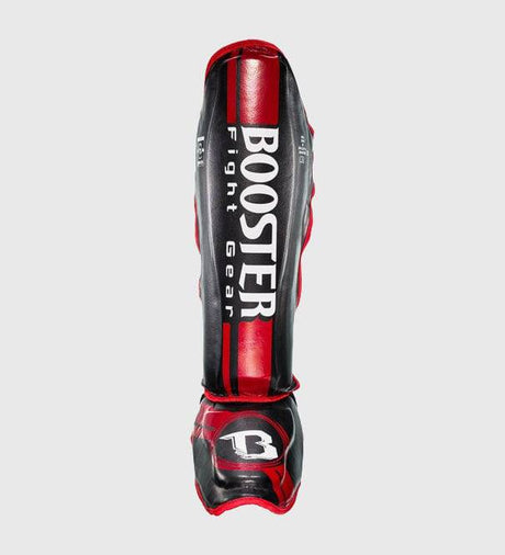 Booster Schienbeinschoner V3 - Schwarz/Rot - The Fight Company Deutschland