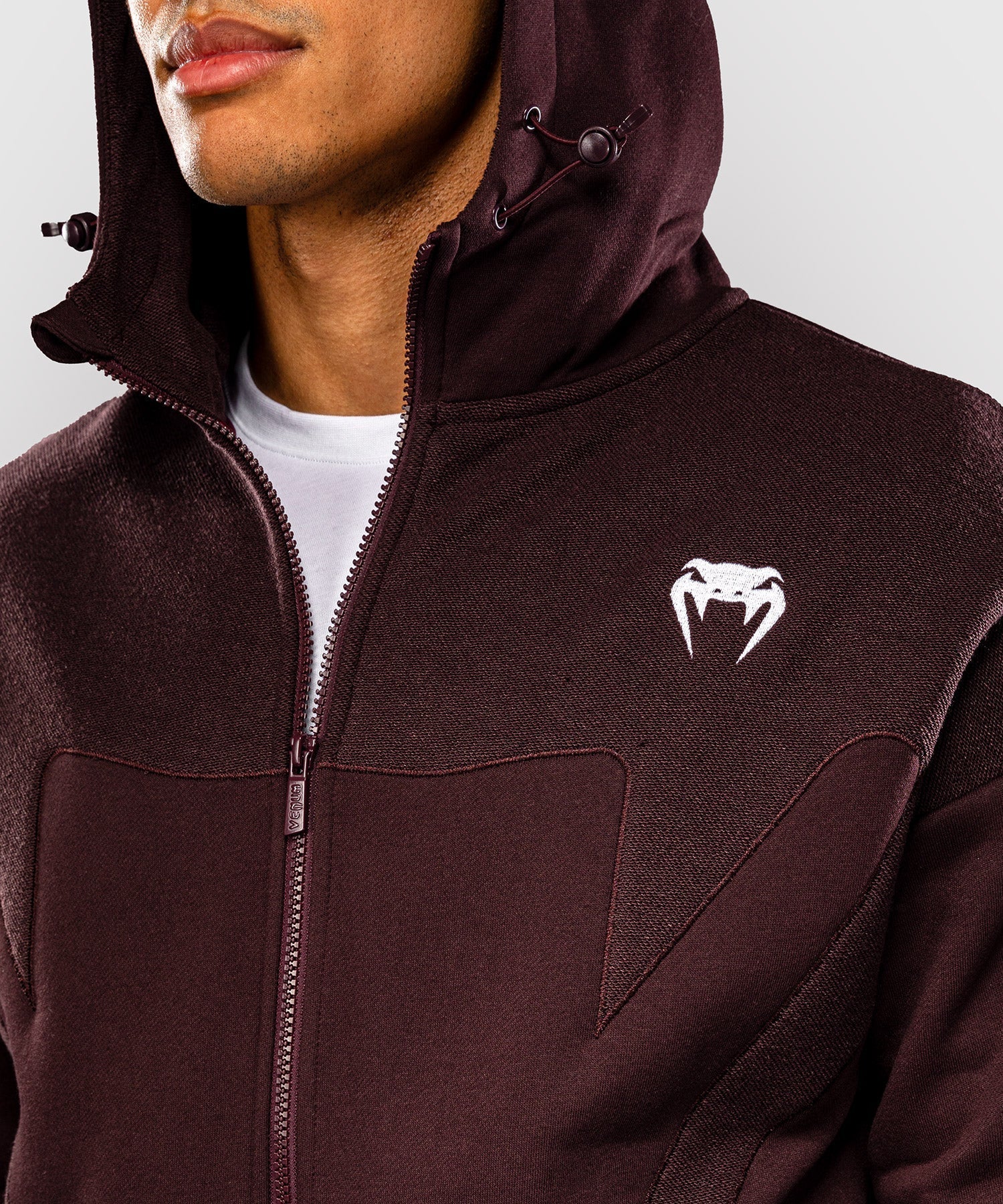 Venum Trainingsjacke Attack Fleece & Weave - Bordeauxrot