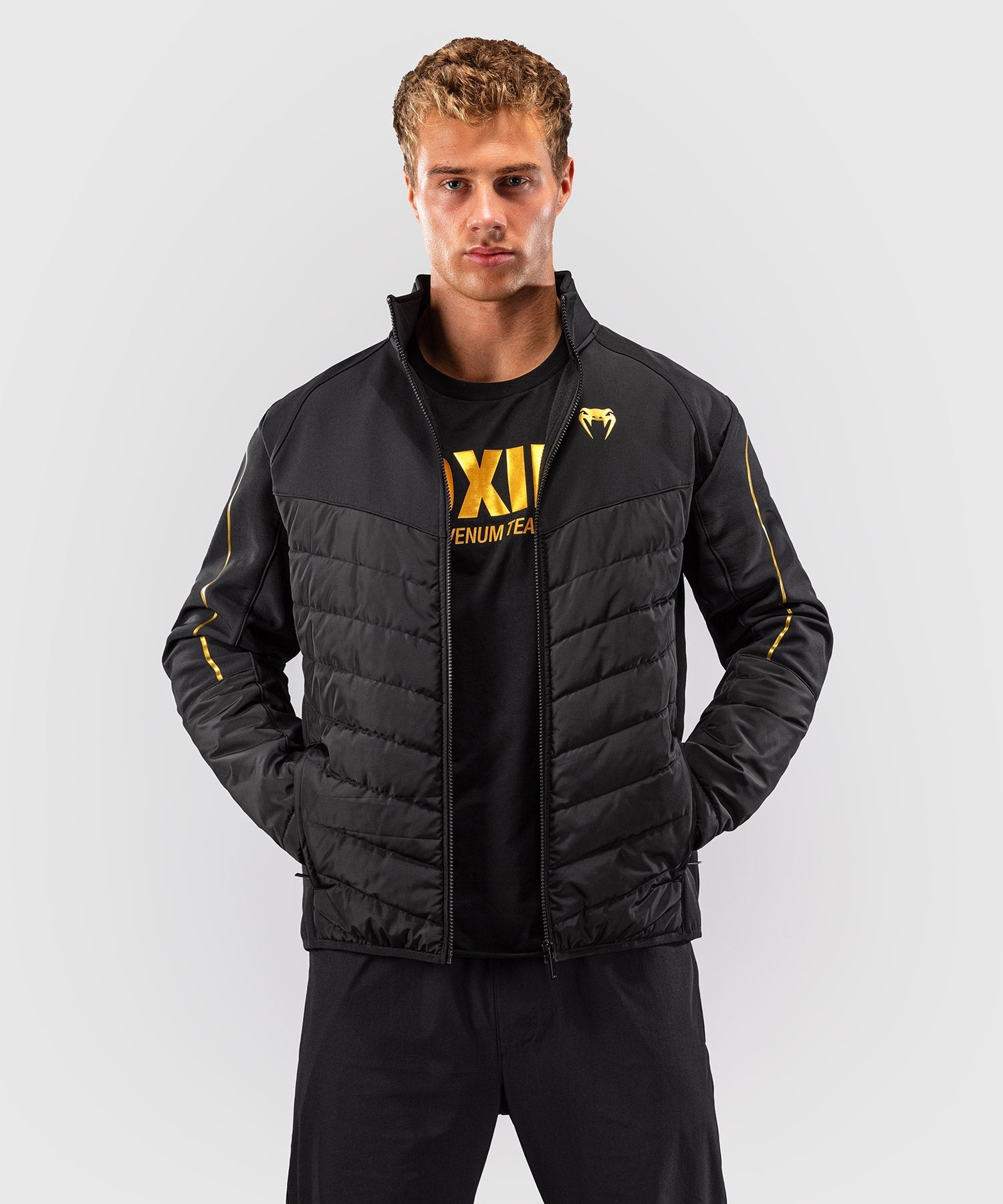 Venum Paddock Softshelljacke - Schwarz/Gold