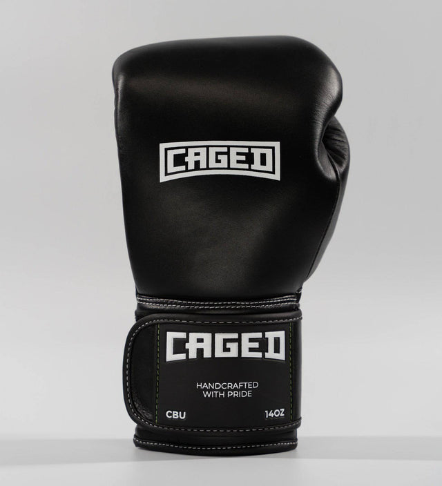 Caged Boxhandschuhe 'X' Series - Schwarz/Weiss - The Fight Company Deutschland