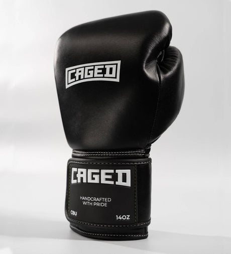 Caged Boxhandschuhe 'X' Series - Schwarz/Weiss - The Fight Company Deutschland