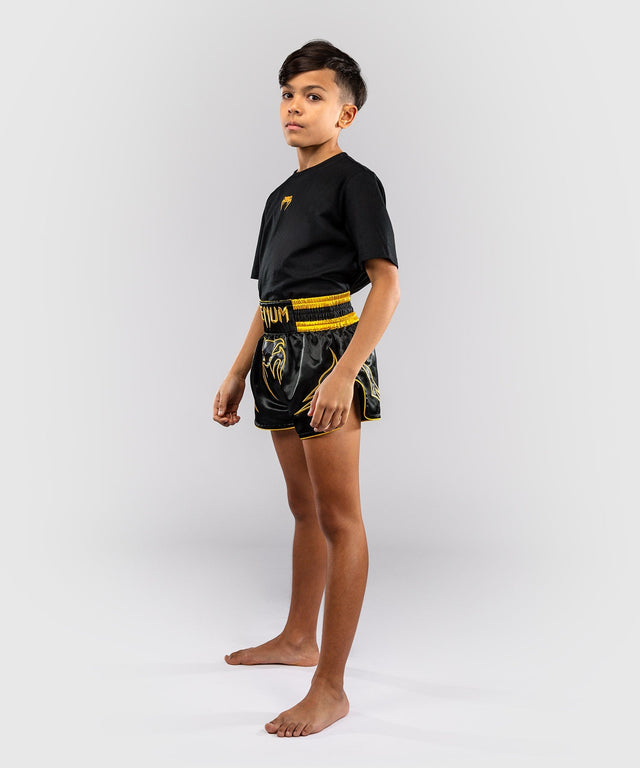 Venum Muay Thai Shorts Bangkok Fury Kinder - Schwarz/Gold