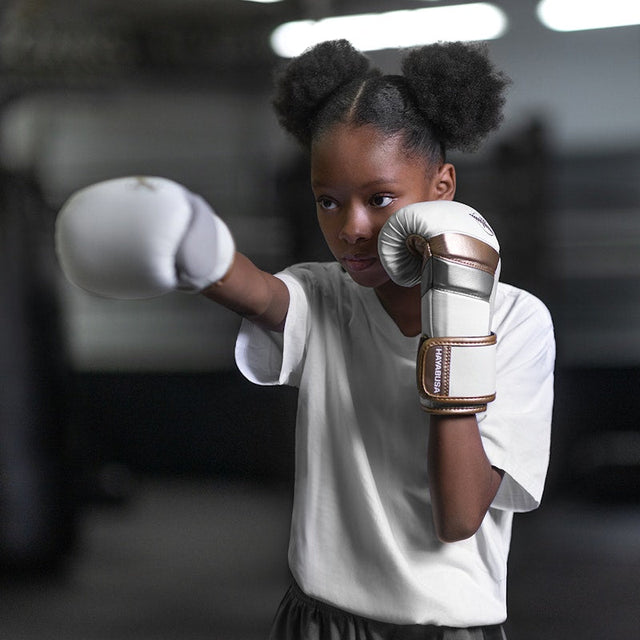 Hayabusa Boxhandschuhe T3 Kids – Weiss/Gold