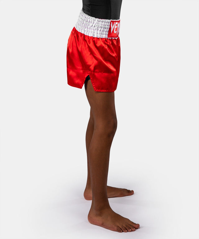 Venum Muay Thai Shorts Classic Kinder - Feuerrot