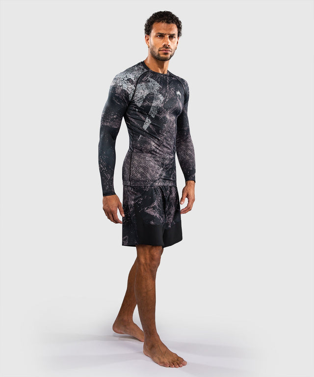 Venum Rashguard Rage & Workout Lange Ärmel - Schwarz/Grau