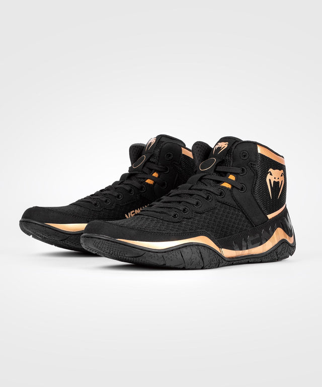 Venum Ringerschuhe Elite - Schwarz/Bronze