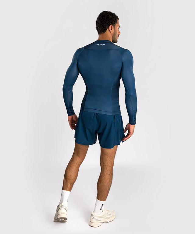 Venum No Gi Rashguard Langarm – Blau