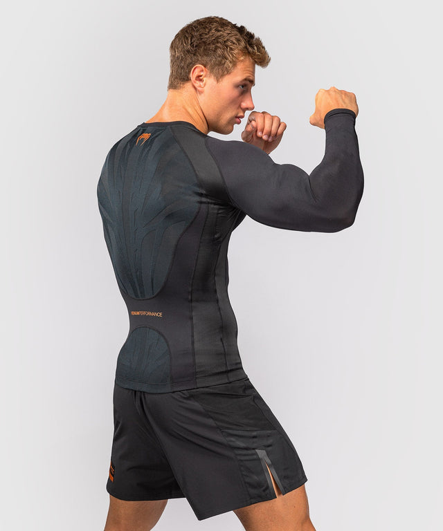 Venum Rashguard G-Fit Revolution Lange Ärmel - Schwarz/Kupfer