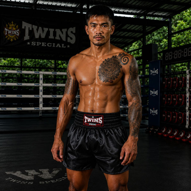 Twins Muay-Thai-Shorts TTE - Schwarz