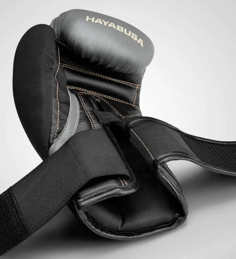 Hayabusa (Kick)Bokshandschoenen T3 - Grijs/Zwart - The Fight Company Deutschland