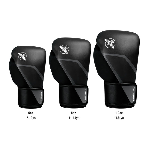 Hayabusa Boxhandschuhe E1 Kids - Schwarz/Grau
