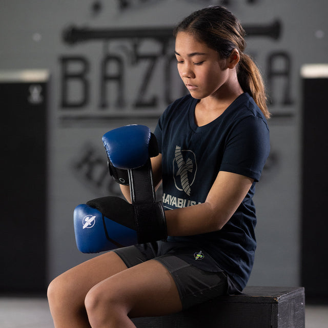 Hayabusa Boxhandschuhe E1 Kids - Blau/Schwarz