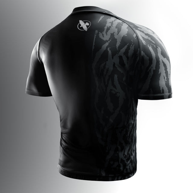 Hayabusa Rashguard Apex Kurzarm - Carbon-Schwarz
