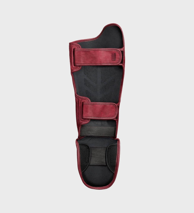 Hayabusa Kickboks Scheenbeschermers T3 LX - Bordeaux Rood - The Fight Company Deutschland