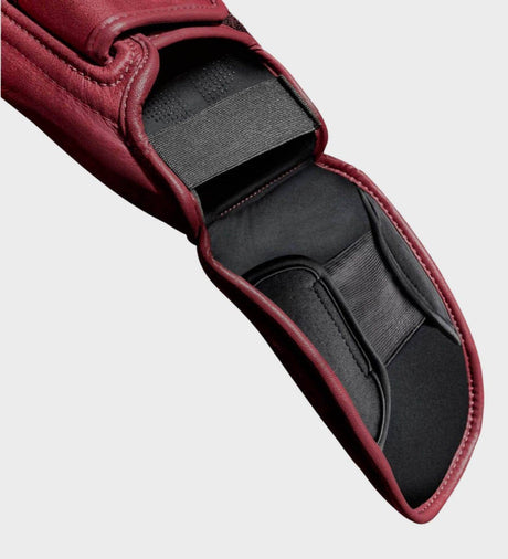 Hayabusa Kickboks Scheenbeschermers T3 LX - Bordeaux Rood - The Fight Company Deutschland