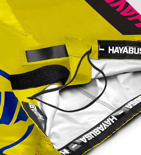 Hayabusa MMA Broekje Icon - Geel/Blauw/Roze - The Fight Company Deutschland