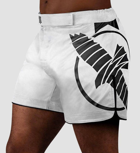 Hayabusa MMA Broekje Icon - Wit/Zwart - The Fight Company Deutschland