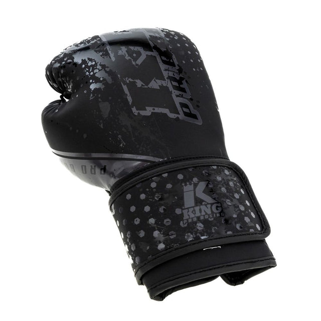 King Boxhandschuhe Kids Hexagon - Schwarz/Schwarz
