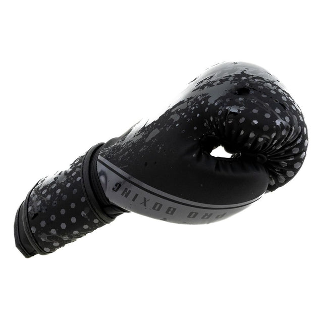 King Boxhandschuhe Kids Hexagon - Schwarz/Schwarz