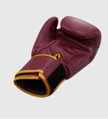 King (Kick)Bokshandschoenen - Bordeaux Rood/Goud - The Fight Company Deutschland
