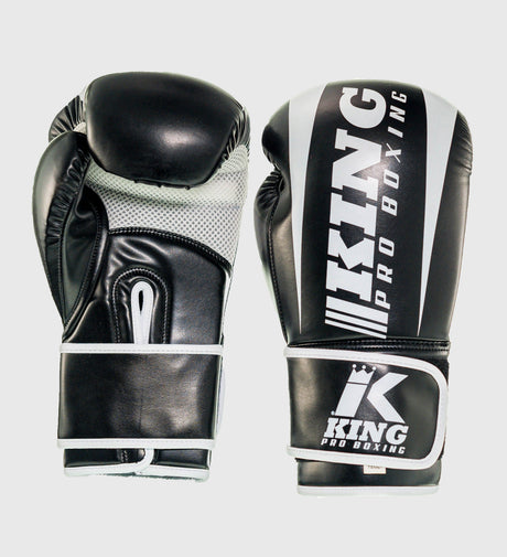 King (Kick)Bokshandschoenen Revo - Zwart/Wit - (Kick)Bokshandschoenen