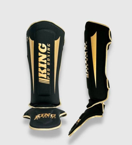 King Schienbeinschoner Revo - Schwarz/Gold - The Fight Company Deutschland