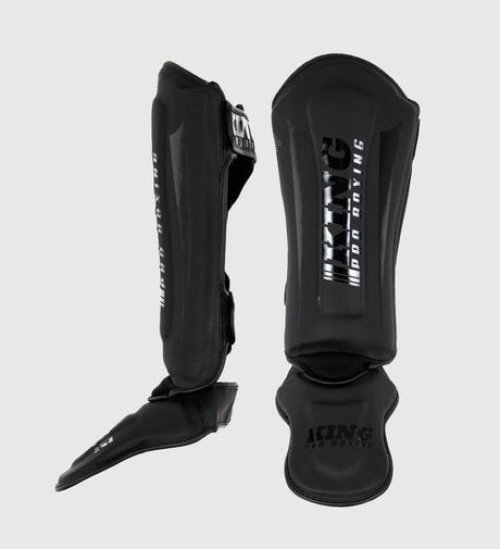 King Schienbeinschoner Revo - Schwarz/Schwarz - The Fight Company Deutschland