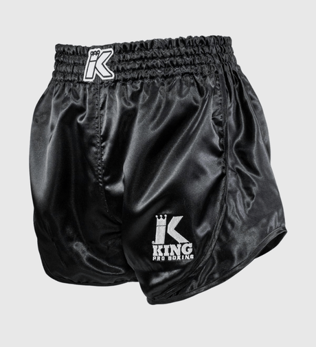 King Pro Boxing Kickboks Broekje Retro Hybrid - Zwart - The Fight Company Deutschland
