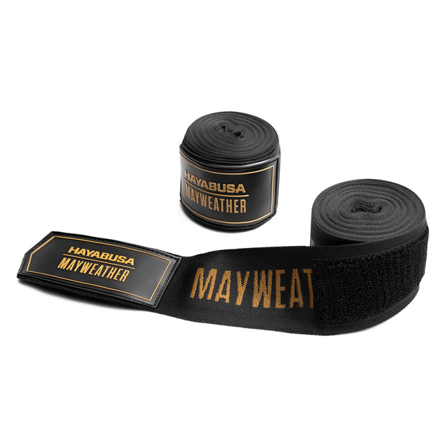 Hayabusa x Mayweather Boxbandagen Deluxe - Schwarz/Gold