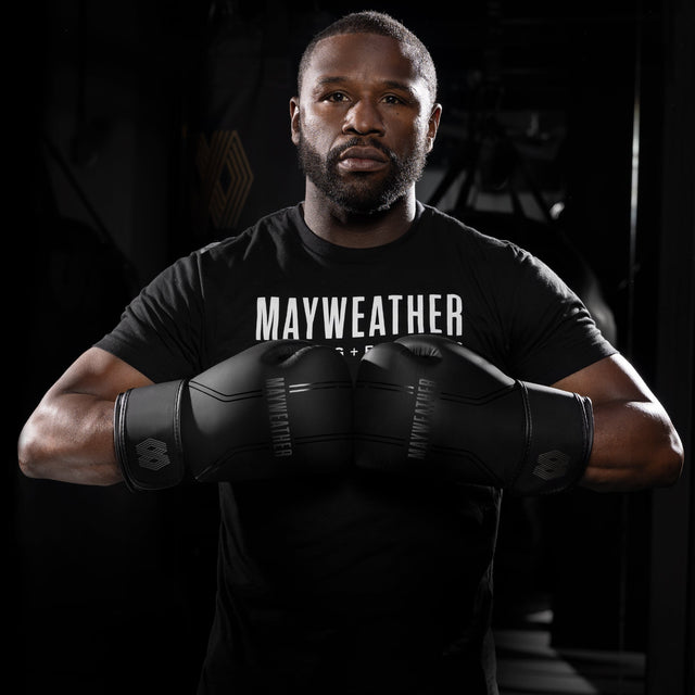 Hayabusa x Mayweather Boxhandschuhe Contender - Schwarz/Schwarz