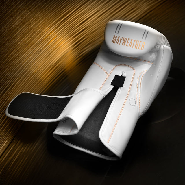 Hayabusa x Mayweather Boxhandschuhe Contender - Weiss/Gold