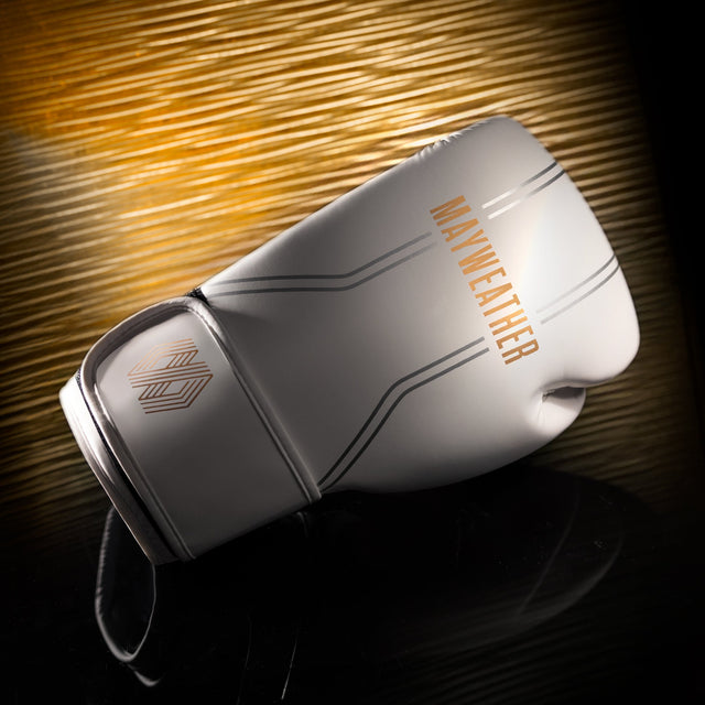 Hayabusa x Mayweather Boxhandschuhe Contender - Weiss/Gold