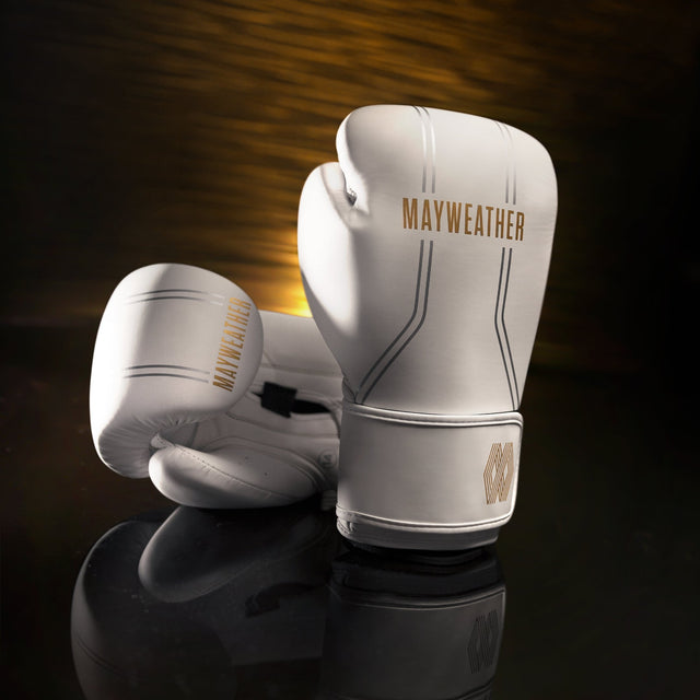 Hayabusa x Mayweather Boxhandschuhe Contender - Weiss/Gold