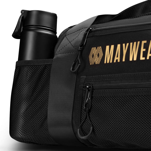 Hayabusa x Mayweather Sporttasche Mesh - Schwarz/Gold