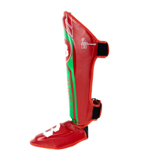 Booster Schienbeinschoner V9 'Morocco' - Rot/Grün
