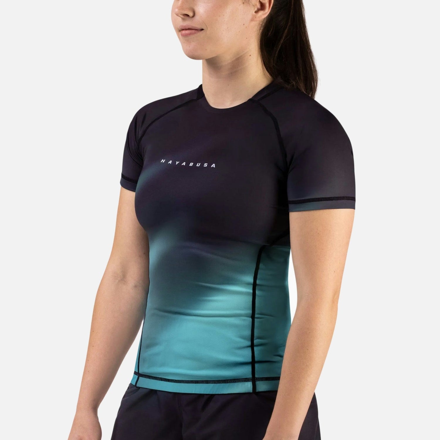 Hayabusa Rashguard Apex Nova Kurzarm Damen - Petrol