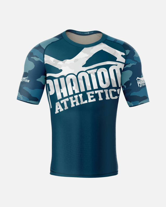 Phantom Athletics Rashguard Warfare - Marineblau Camo