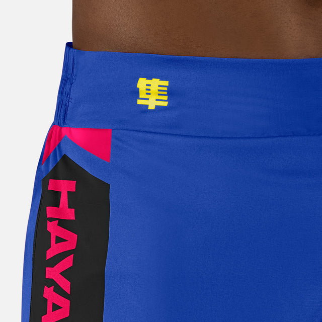 Hayabusa Muay Thai Shorts Icon - Blau/Gelb