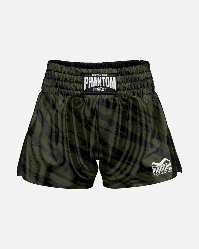 Phantom Athletics Muay Thai Shorts Tiger Camo - Grau
