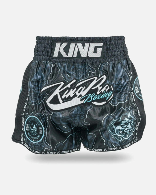 King Pro Boxing Muay-Thai-Shorts Demon - Schwarz