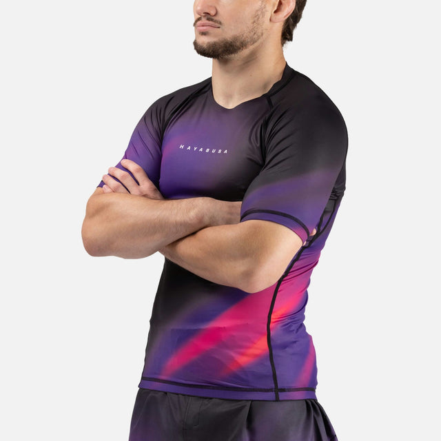 Hayabusa Rashguard Apex Nova Kurzarm - Lila