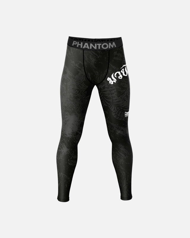 Phantom Athletics Kompressionsshorts Muay Thai - Schwarz/Grau