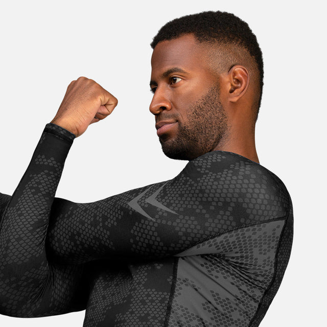 Hayabusa Rashguard Ranked Lange Ärmel - Schwarz
