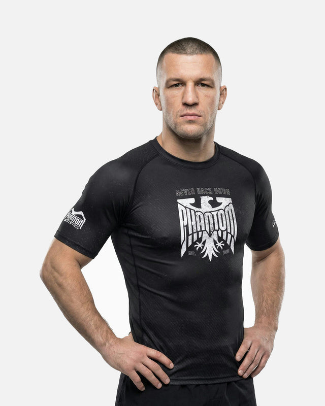 Phantom Athletics Rashguard Germany Eagle Kurze Ärmel - Schwarz