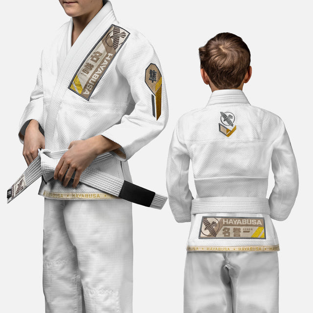 Hayabusa BJJ Gi Ascend Kinder - Weiß